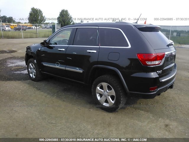 1J4RR5GT3BC694107 - 2011 JEEP GRAND CHEROKEE LIMITED BLACK photo 3