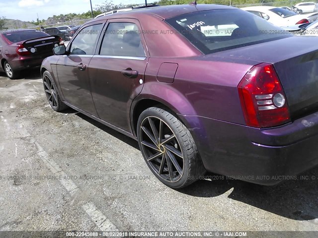 2C3KA43R98H189587 - 2008 CHRYSLER 300 LX PURPLE photo 3