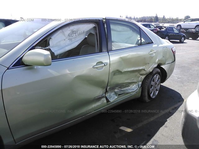 4T1BB46K77U004922 - 2007 TOYOTA CAMRY NEW GENERAT HYBRID GREEN photo 6