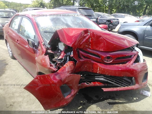 5YFBU4EE5CP063548 - 2012 TOYOTA COROLLA S/LE RED photo 1