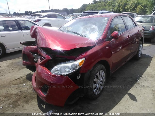 5YFBU4EE5CP063548 - 2012 TOYOTA COROLLA S/LE RED photo 2