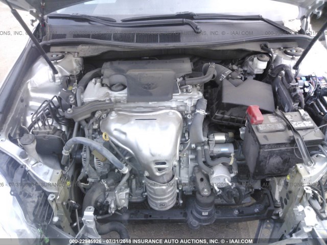 4T1BF1FK2FU944725 - 2015 TOYOTA CAMRY LE/XLE/SE/XSE SILVER photo 10