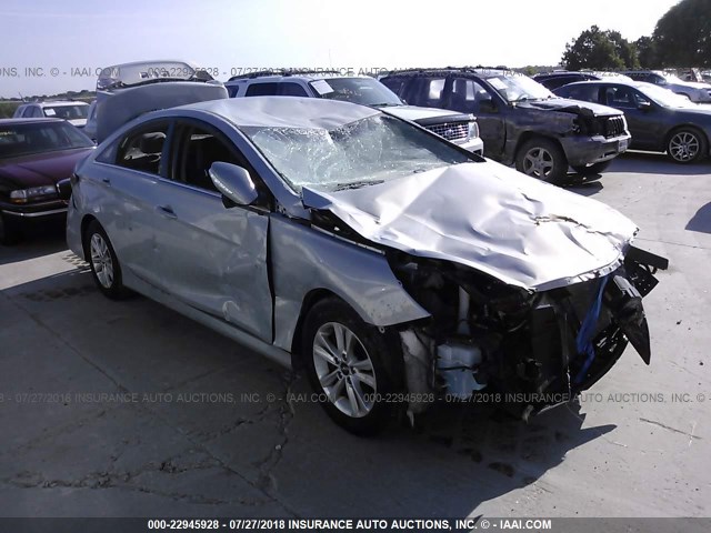 5NPEB4AC7EH873710 - 2014 HYUNDAI SONATA GLS BLUE photo 1