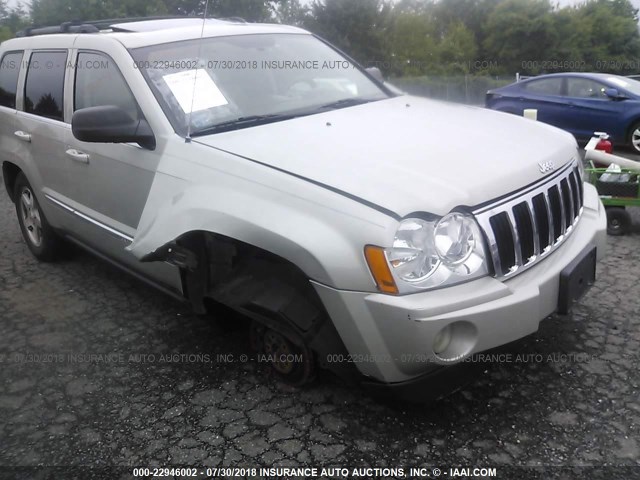 1J8HR58P57C544647 - 2007 JEEP GRAND CHEROKEE LIMITED SILVER photo 6