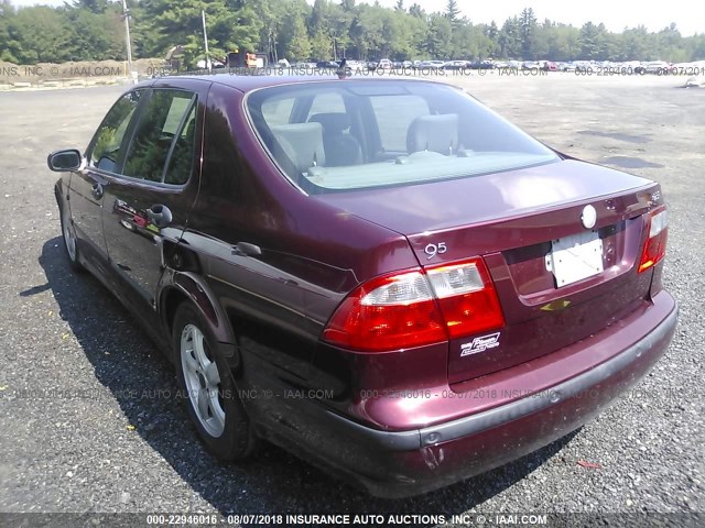 YS3ED49A243510599 - 2004 SAAB 9-5 ARC MAROON photo 3