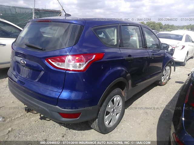 1FMCU0F74EUC77073 - 2014 FORD ESCAPE S BLUE photo 4