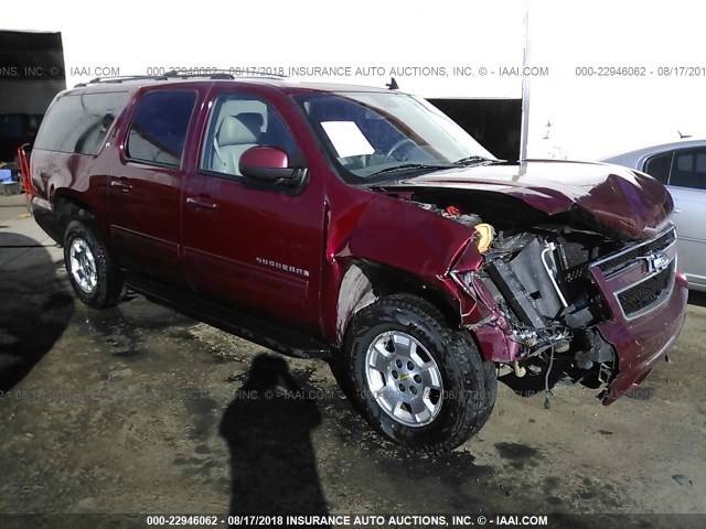 1GNUKJE32AR128605 - 2010 CHEVROLET SUBURBAN K1500 LT MAROON photo 1