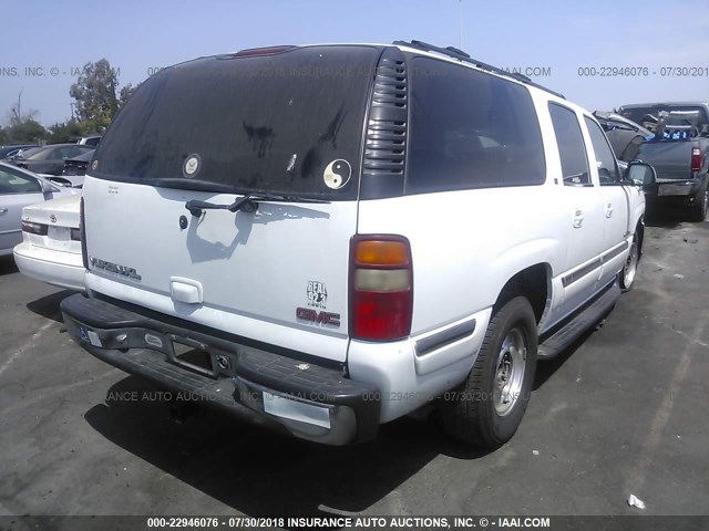 3GKFK16T01G225337 - 2001 GMC YUKON XL K1500 WHITE photo 4