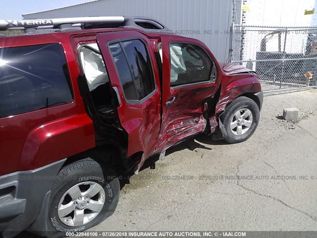 5N1AN0NU8AC524851 - 2010 NISSAN XTERRA OFF ROAD/S/SE RED photo 6