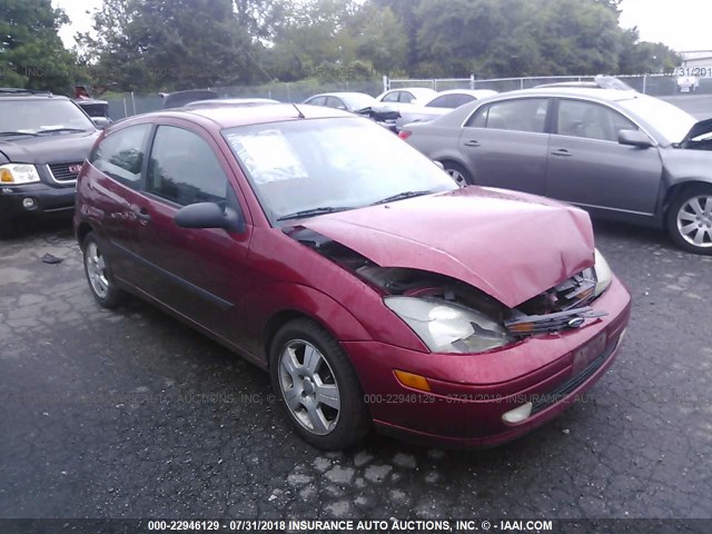 3FAFP31303R110394 - 2003 FORD FOCUS ZX3 RED photo 1