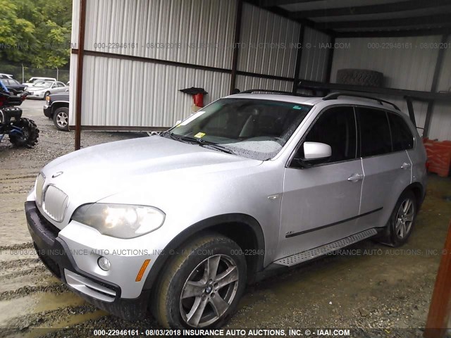 5UXFE83538LZ47186 - 2008 BMW X5 4.8I SILVER photo 6