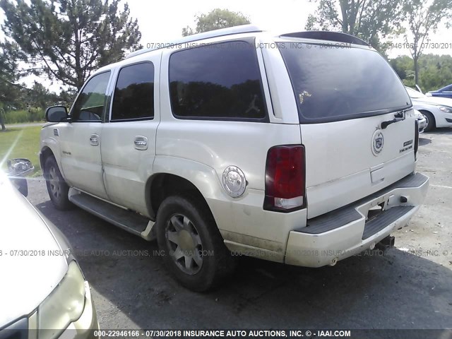 1GYEK63N13R224771 - 2003 CADILLAC ESCALADE LUXURY Weiß Foto 3