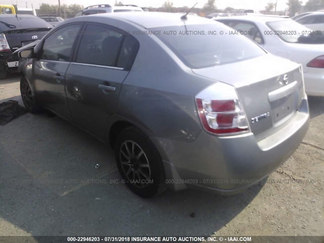 3N1AB61E58L709732 - 2008 NISSAN SENTRA 2.0/2.0S/2.0SL GRAY photo 3