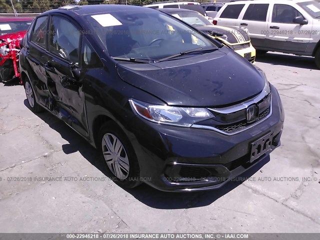 3HGGK5H57JM710809 - 2018 HONDA FIT LX BLACK photo 1