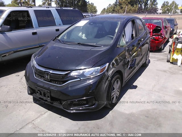 3HGGK5H57JM710809 - 2018 HONDA FIT LX BLACK photo 2