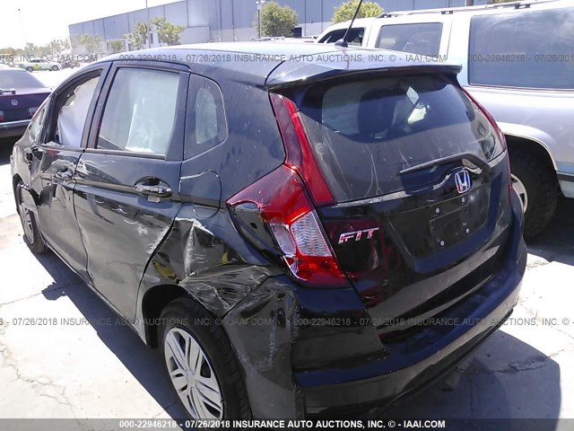 3HGGK5H57JM710809 - 2018 HONDA FIT LX BLACK photo 3