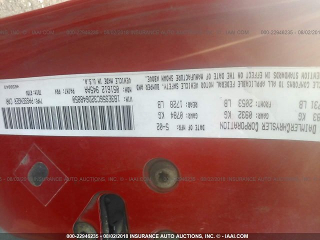 1B3ES56C32D648850 - 2002 DODGE NEON ES RED photo 9