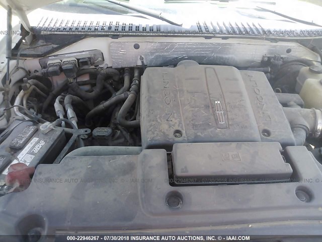 5LMFU28518LJ16000 - 2008 LINCOLN NAVIGATOR WHITE photo 10