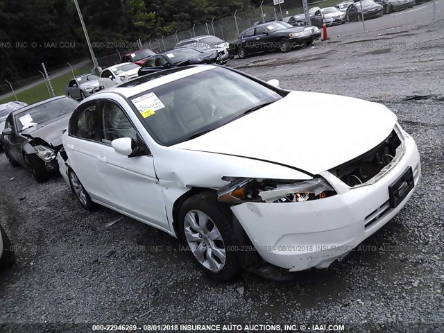 1HGCP26878A059605 - 2008 HONDA ACCORD EXL WHITE photo 1