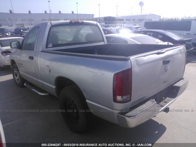 1D7HA16KX5J535651 - 2005 DODGE RAM 1500 ST SILVER photo 3