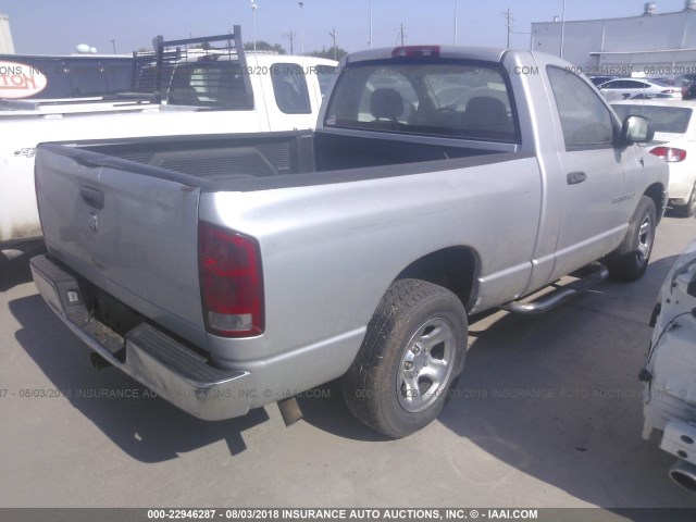 1D7HA16KX5J535651 - 2005 DODGE RAM 1500 ST SILVER photo 4