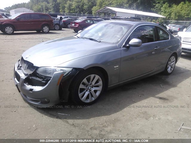 WBAKF5C57DJ297745 - 2013 BMW 328 XI SULEV GRAY photo 2