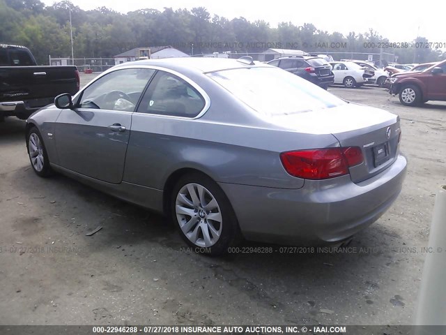 WBAKF5C57DJ297745 - 2013 BMW 328 XI SULEV GRAY photo 3