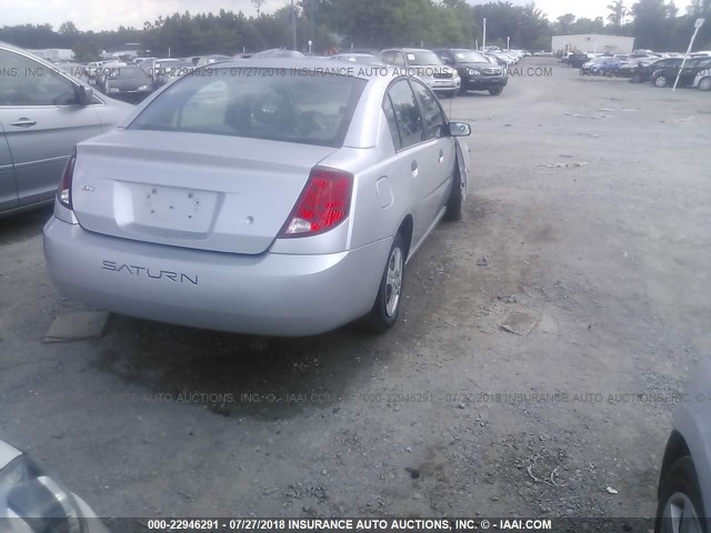 1G8AF52F03Z178941 - 2003 SATURN ION LEVEL 1 SILVER photo 4