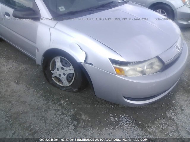 1G8AF52F03Z178941 - 2003 SATURN ION LEVEL 1 SILVER photo 6