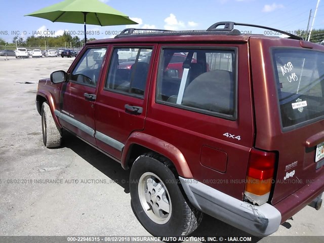 1J4FF68SXXL573718 - 1999 JEEP CHEROKEE SPORT/CLASSIC ნარინჯისფერი ფოტო 3