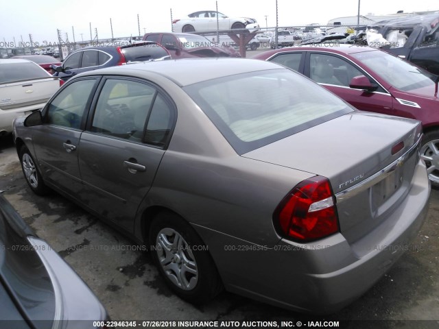 1G1ZS58F27F264506 - 2007 CHEVROLET MALIBU LS თაფლისფერი ფოტო 3