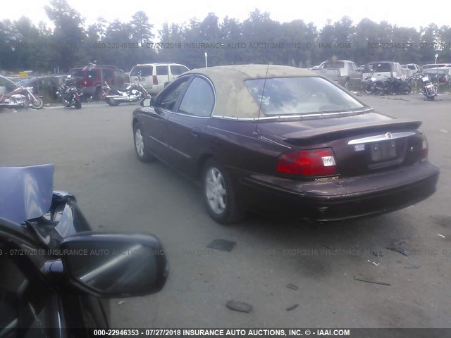 1MEHM55S61G631731 - 2001 MERCURY SABLE LS PREMIUM BURGUNDY photo 3