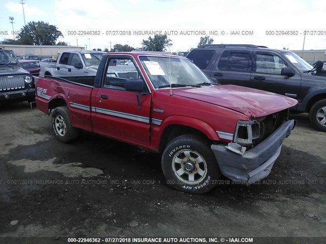 JM2UF1136J0353726 - 1988 MAZDA B2200 SHORT BED RED photo 1