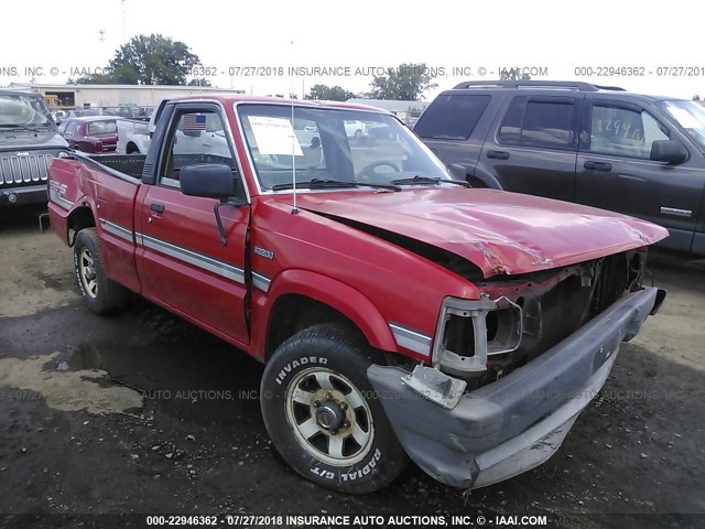 JM2UF1136J0353726 - 1988 MAZDA B2200 SHORT BED RED photo 6