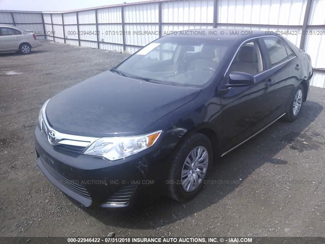 4T4BF1FK7ER428672 - 2014 TOYOTA CAMRY L/SE/LE/XLE BLACK photo 2