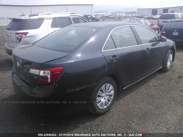 4T4BF1FK7ER428672 - 2014 TOYOTA CAMRY L/SE/LE/XLE BLACK photo 4