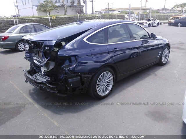 WBA3X5C54ED559044 - 2014 BMW 328 XIGT BLUE photo 4