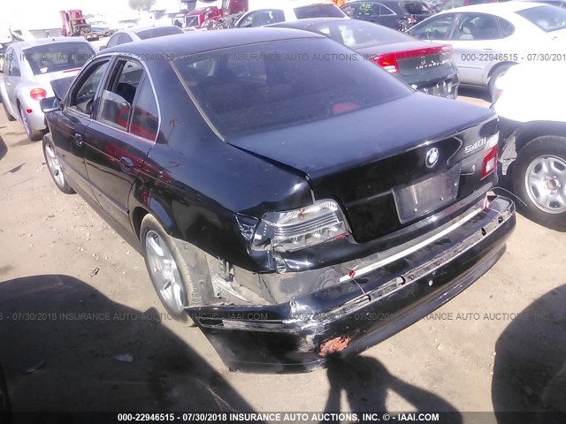 WBADN63481GM73526 - 2001 BMW 540 I AUTOMATIC BLACK photo 3