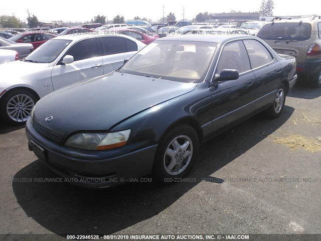 JT8GK13T5S0088338 - 1995 LEXUS ES 300 GREEN photo 2