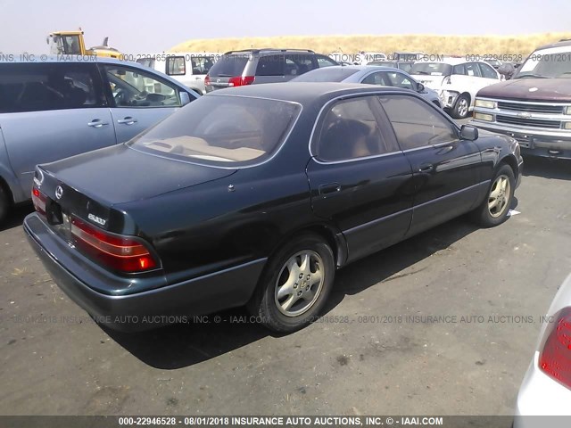 JT8GK13T5S0088338 - 1995 LEXUS ES 300 GREEN photo 4