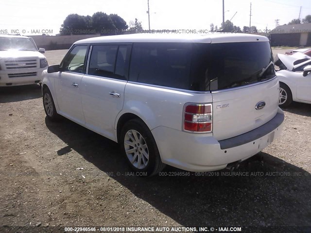 2FMDK52C69BA38890 - 2009 FORD FLEX SEL WHITE photo 3