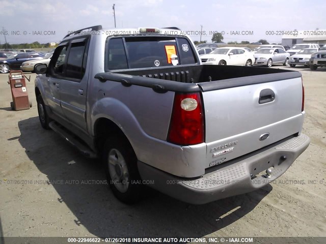 1FMZU67E01UC14752 - 2001 FORD EXPLORER SPORT TR  SILVER photo 3