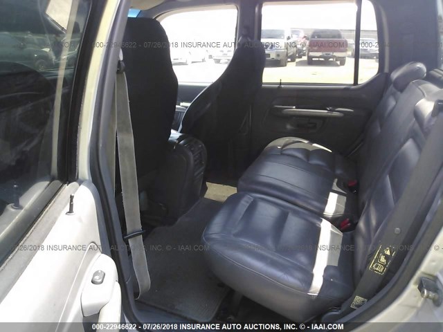 1FMZU67E01UC14752 - 2001 FORD EXPLORER SPORT TR  SILVER photo 8