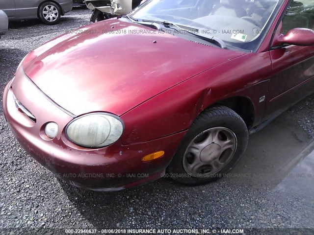 1FAFP52S9WA233420 - 1998 FORD TAURUS LX/SE RED photo 6