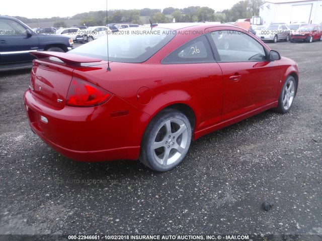 1G2AT18H097241710 - 2009 PONTIAC G5 GT RED photo 4