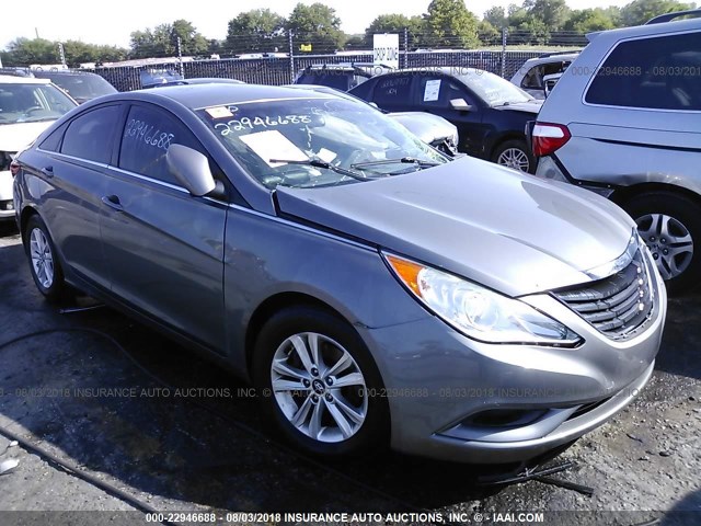 5NPEB4AC2CH471669 - 2012 HYUNDAI SONATA GLS GRAY photo 1