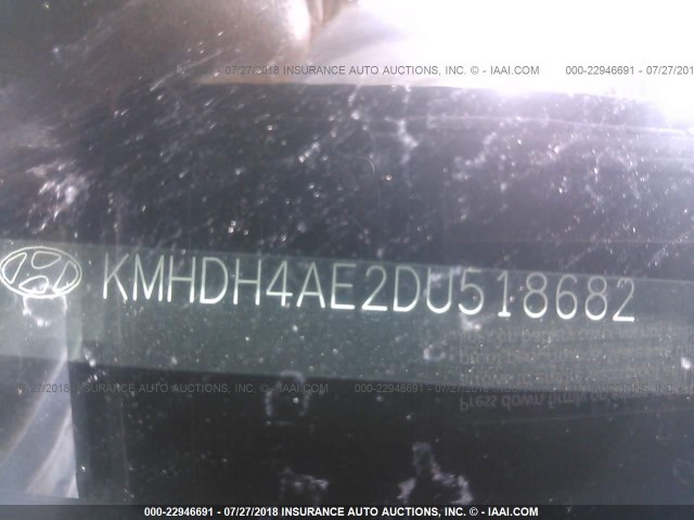 KMHDH4AE2DU518682 - 2013 HYUNDAI ELANTRA GLS/LIMITED Light Blue photo 9