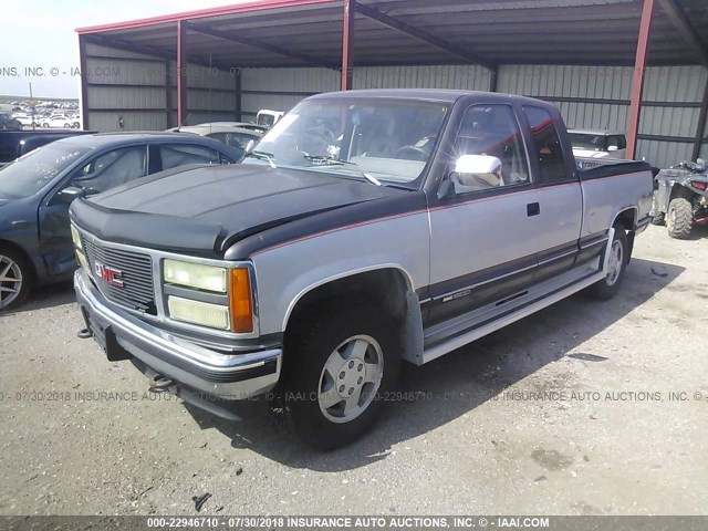 2GTEK19KXN1560159 - 1992 GMC SIERRA K1500 GRAY photo 2