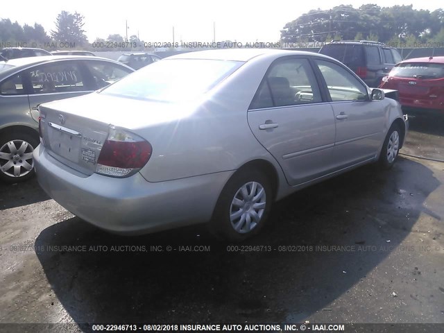 4T1BE32K06U125992 - 2006 TOYOTA CAMRY LE/XLE/SE SILVER photo 4
