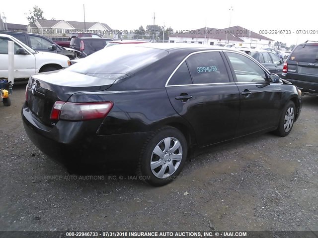 4T1BE46K27U692626 - 2007 TOYOTA CAMRY NEW GENERAT CE/LE/XLE/SE BLACK photo 4